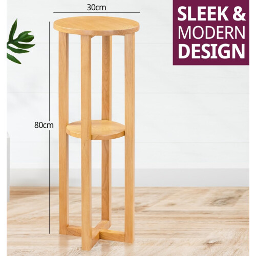 Hallowood Furniture Waverly Tall Round Side Table 2