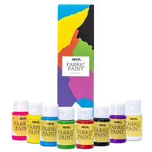 Nazca Colors Permanent Fabric Paint Set ? 8 Colours x 30ml ? Washproof Acrylic Textile Paint ideal for Painting Clothes, Leather, T-shirts, Jeans,