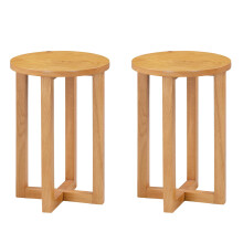 Hallowood Furniture Waverly Small Round Side Table (Pair)