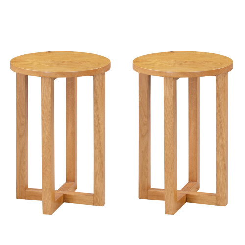 Hallowood Furniture Waverly Small Round Side Table (Pair)