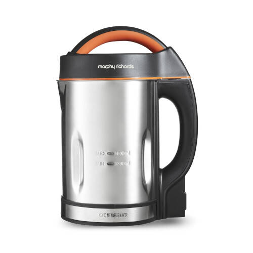 Morphy Richards Morphy Richards Classic Soup Maker, 1.6L, Multi-Settings, LED Displayed Panel, Motorised Blade, Stainless Steel, 1000W, 48822