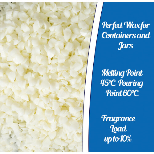 Mouldmaster Candle 1kg, Soy Unscented Container Wax pellets (Packing May Vary) 2