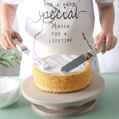 Cake Decorating Kits Supplies Include 1 Cake Turntable 2 Icing Spatula 4 Icing Smoother Scraper by WJIASI 2