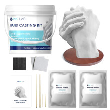 INK LAB Hands Casting Kit Couples 3D Hand Molding Kit for Adults Keepsake Hands Mold Kit with All Essentials Ideal for Couples Family Friends Wedding