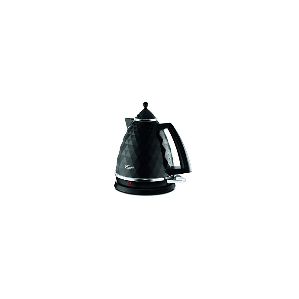 De'longhi Brilliante Kettle, Anti-Scale Filter, 1.7 Liters, 360? Swivel Base, Kbj3001bk, Black