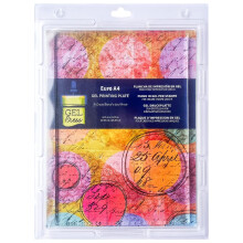 Gel Press Monoprinting Print Plate - A4 (21 X 29.7 cm) Gel Plate - Printmaking Supplies - Reusable Gel Printing Plate for Press Art for Card Making,
