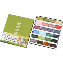 Kuretake GANSAI TAMBI 24 Color Set II ?Art nouveau?, Watercolor Paint Set, Professional-Quality for Artists and Crafters, AP-Certified, for Adult,