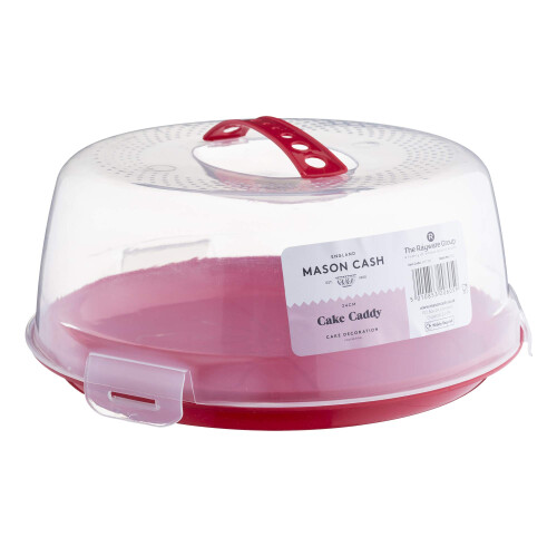 Mason Cash Mason Cash Round Cake Caddy with Lid and Carry Handle, 24 cm 1