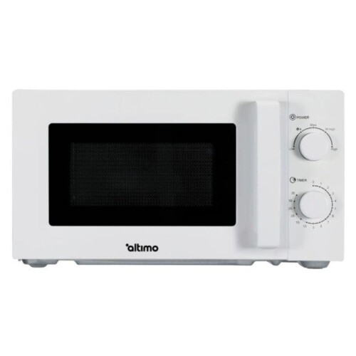 Altimo 700W 20L White Microwave Oven, 5 Cooking Power Levels, Quick Defrost Function, Manual Kitchen Timer MMW701W 1