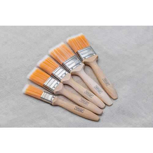 Hamilton Hamilton For The Trade Fine Tip Brushes | 5 Brush Pack | 1", 1.5", 2", Brown 1