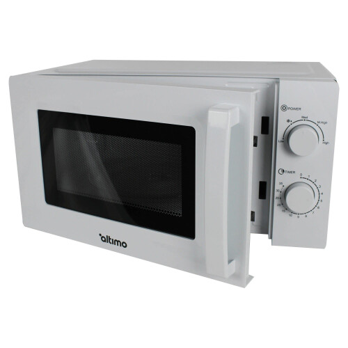 Altimo 700W 20L White Microwave Oven, 5 Cooking Power Levels, Quick Defrost Function, Manual Kitchen Timer MMW701W 2