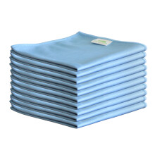 Orvarto 10 x Microfibre Glass Cloths 36x36cm, Lint Free and Ultra Fine Cleaning Cloths for Windows and Glass.