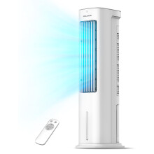 PELONIS 5L Air Cooler, Evaporative Air Cooler with Remote Control, 3 IN 1 Portable Air Cooler with Automatic Oscillation 3 Speeds and 7-Hour Timer,