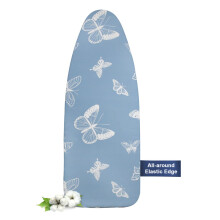 Frilodge Ironing Board Cover and pad, 125 x 45, 122 x 38, Thick Padding, Resist Scorching and Staining, Adjustable Fastener, Heavy Duty Padded Iron