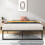 Zinus Lorelai Double Bed frame - Bed 135x190 cm - 36 cm Height with Underbed Storage - Metal Platform Bed frame - Black 1