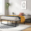 Zinus Lorelai Double Bed frame - Bed 135x190 cm - 36 cm Height with Underbed Storage - Metal Platform Bed frame - Black 2