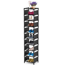 esonstyle 10 Tier Shoe Rack Metal Narrow Shoe Rack For 10 Pairs Tall Shoe Rack Space Saving Shoe Organizer for Living Room Entryway Hallway and