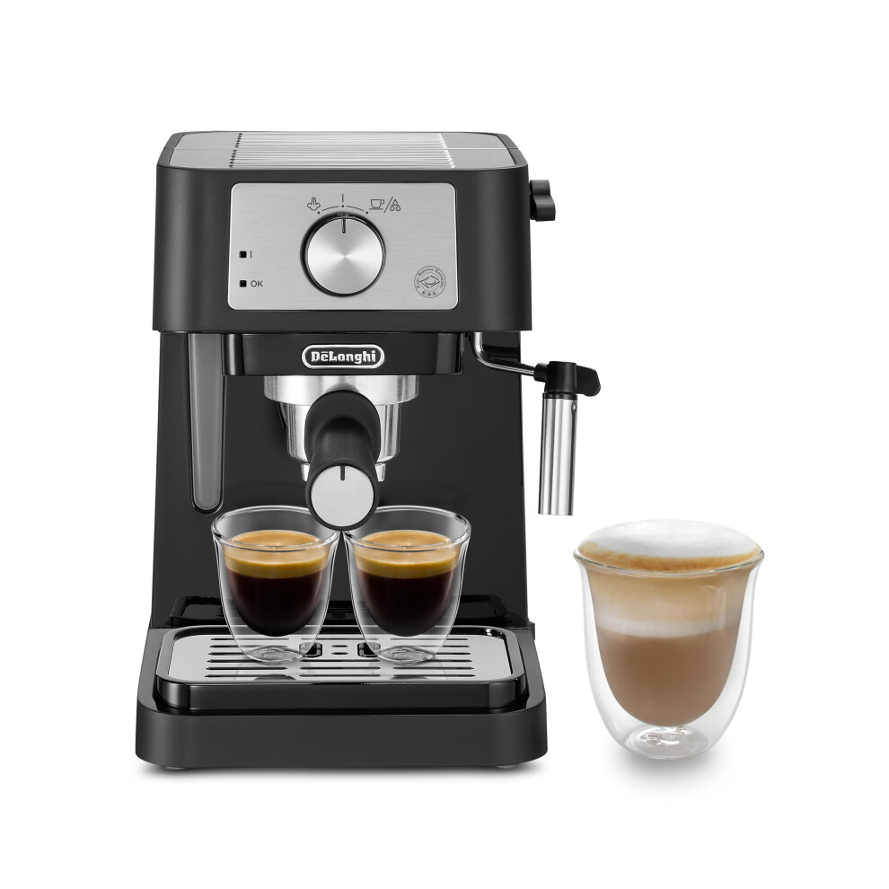 De'longhi Stilosa Ec260.bk, Traditional Barista Pump Espresso Coffee Machine, Black Black,Brown