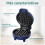 SNAILAR Mini Waffle Maker, 550W Waffle Iron, Ready Indicator Light, Non Stick Coating, Cool Touch Handle, Compact Size, Blue 4