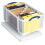 Really Useful Really Useful Box Plastic Storage 64 Litre Clear (Pack of 2) 4