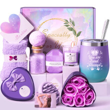 LIVEHITOP Birthday Gifts for Her, Birthday Presents for Women, Unusual Birthday Hampers Pamper Self Care Gifts Relaxation Bath Sets for Friends, Mum,