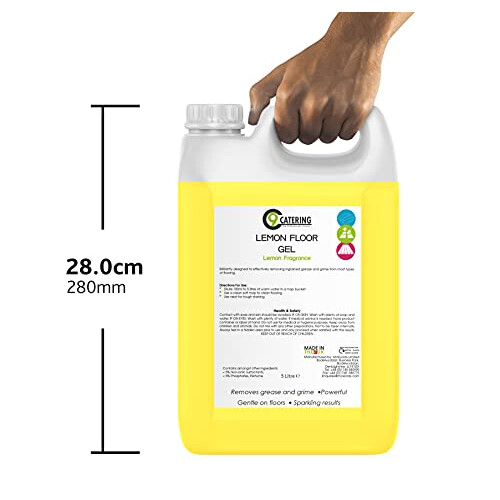 C 9 Catering Lemon Floor Gel, Yellow, 5 Litre 2