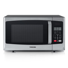 Toshiba 800w 23L Microwave Oven with Digital Display, Auto Defrost, One-Touch Express Cook, 6 Pre-Programmed Auto Cook Settings, and Easy Clean -