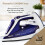 Tower Tower T22008BLU CeraGlide Cordless Steam Iron with Ceramic Soleplate and Variable Steam Function, Blue 5