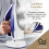 Tower Tower T22008BLU CeraGlide Cordless Steam Iron with Ceramic Soleplate and Variable Steam Function, Blue 4