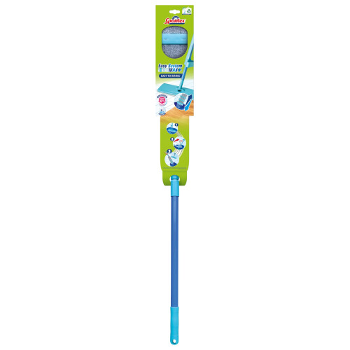 Spontex Easy System Max+ Floor Mop | Microfibre Flat Mop with Integrated Wringing System | Cleans Laminate, Wood & Tile Flooring 2