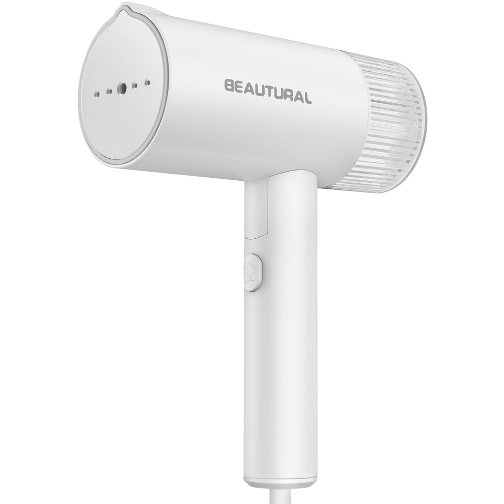 BEAUTURAL Clothes Steamer, Foldable Handheld Clothing Wrinkles Remover for Garments, Portable Mini Fabric Steam Iron for Home and Travel (White)-image-OPC-PHXCDGZ-NEW