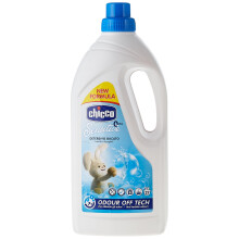Artsana Chicco Sensitive Hypoallergenic Laundry Detergent, Removes Stains and Odors, 0+ Months - 1.5 L
