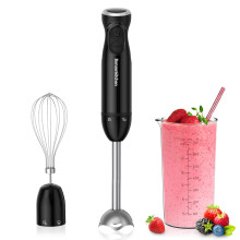 Bonsenkitchen Hand Blender, 3-in-1 Immersion Blender handheld, Stick Blender Electric with Stainless Steel Blade, Egg Whisk, 700ml Beaker for Making