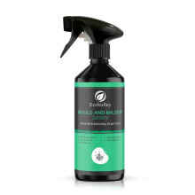 EcoValley Natural Black Mould and Mildew Remover Spray - 500ml - Powerful Multi-Surface Cleaner for Home, Walls, Caravan - Effective Damp Mould