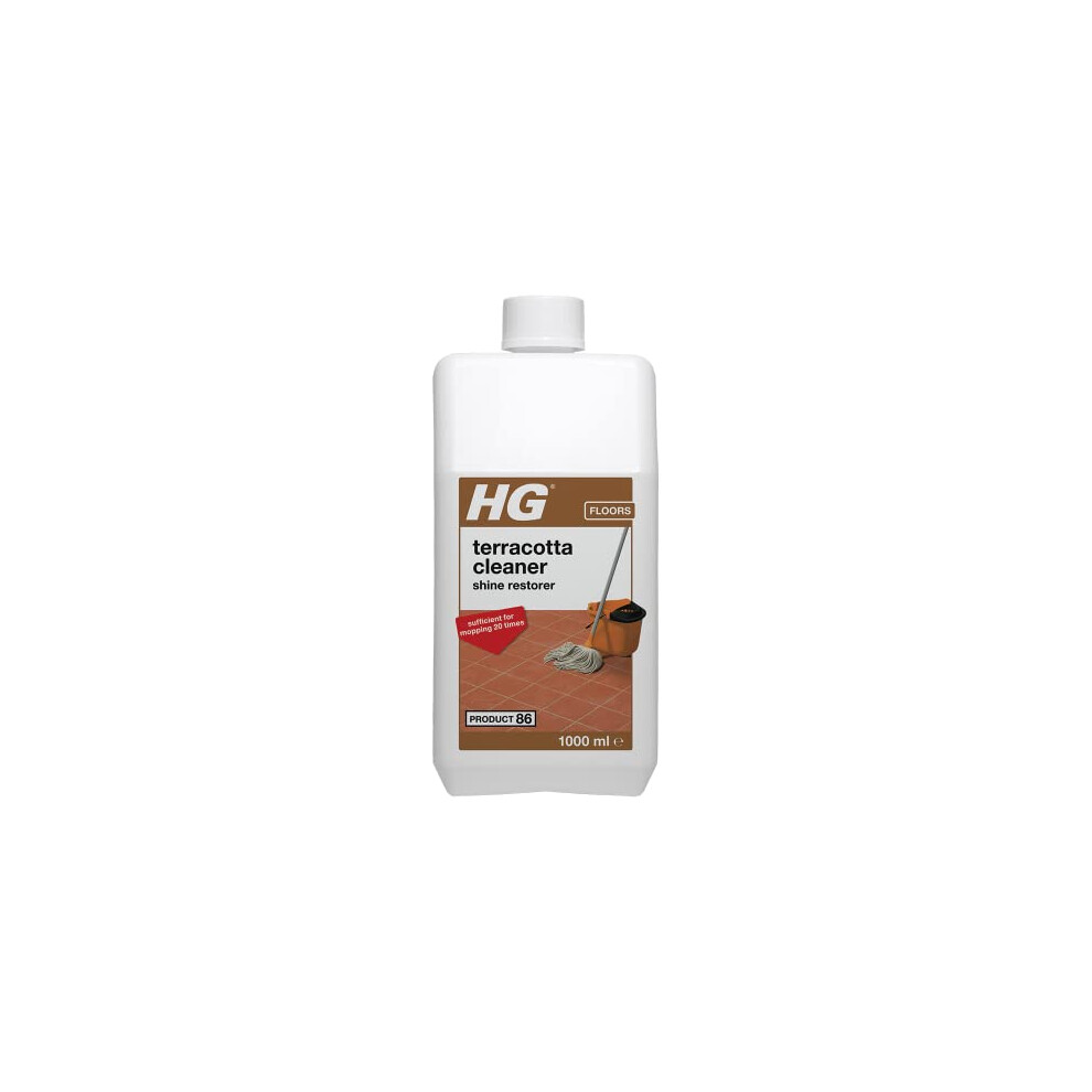 New Hg Terracotta Clean & Shine, Product 86, Restoring Cleaner For Natural Stone, Concentrated Mopping Cleaner With Fresh Scent - 1 Litre (191100106) 191100106