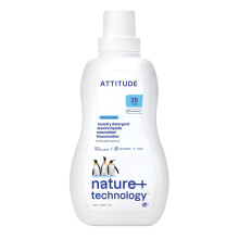 ATTITUDE Liquid Laundry Detergent, EWG Verified Laundry Soap, HE Compatible, Vegan and Plant Based Products, Wildflowers, 35 Loads, 1.05 Litre