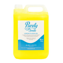 Blake & White Purely Smile Lemon Floor Gel 5L - Powerful Floor Cleaner Liquid for Tiles & Hard Surfaces - Removes Oil, Grease & Grime Deposits -