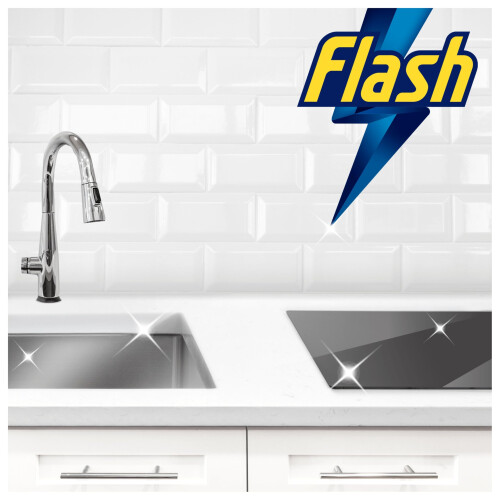 Flash Flash Spray Wipe Done Kitchen Cleaning Sprays, Crisp Lemon, 8 Litres (800 ml x 10) 2