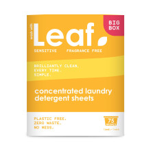 Leaf Laundry Sheets Washing Sheets - Sensitive, Non-Bio, Unscented Concentrated Wash - Planet Friendly Alternative to Capsules, Capsules and Liquid