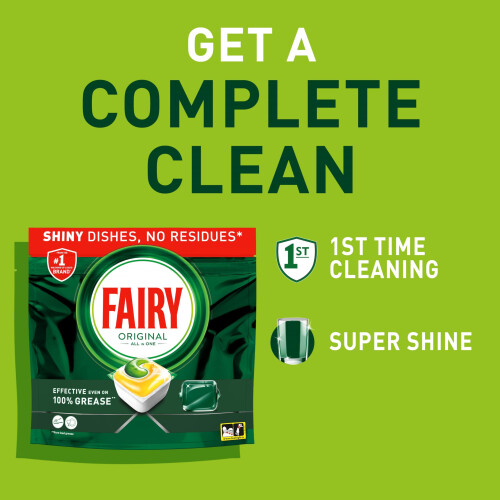 Fairy Fairy Original Dishwasher Tablets 132ct Lemon 1