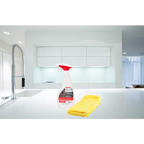 Unika Non-Aerosol Gloss Surface Cleaner & Microfibre Cloth 500ml 2