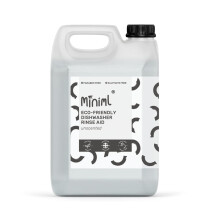 Miniml Rinse Aid 5L Refill - All Natural Dishwasher Cleaner Washing Liquid Detergent for Professional & Commercial Streak Free Glass and Dishwashing -