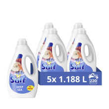 Surf Deep Sea Laundry Liquid Detergent - 220 Washes, Joyful Ocean-Lavender Fragrance with Natural Essential Oils, 12-Hour Freshness