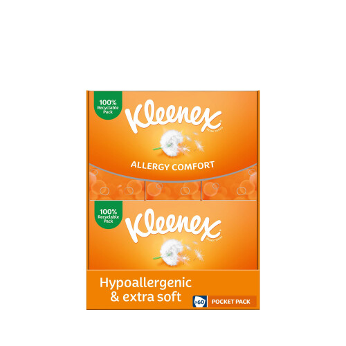 Kleenex Kleenex Allergy Comfort Pocket Pack Tissues, 60 Pocket Packs 1