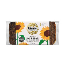 Biona Rye Sunflower seed Bread Organic 500g (Pack of 7)