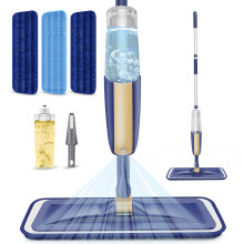 Spray Wet Mops with 3x Washable Pads For Hard Floors - MEXERRIS Microfiber Floor Mop With Refillable Bottle Wet Dry Mop Wood Floor Mop With Sprayer