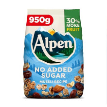 Alpen Museli No Added Sugar 950g (Pack of 6)