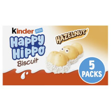 Kinder Happy Hippo Hazelnut Biscuit Bars, Bulk Chocolate Gift, Crispy Wafer with Milk Chocolate and Hazelnut Filling, Pack of 10 x 103.5g