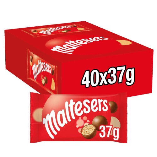 Maltesers Maltesers Standard Bag, 37 g - Pack of 40 Chocolate