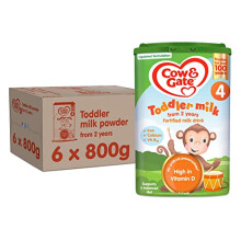 Cow & Gate 4 Toddler Baby Milk Powder Formula, 2-3 Years, 800 g (Pack of 6)